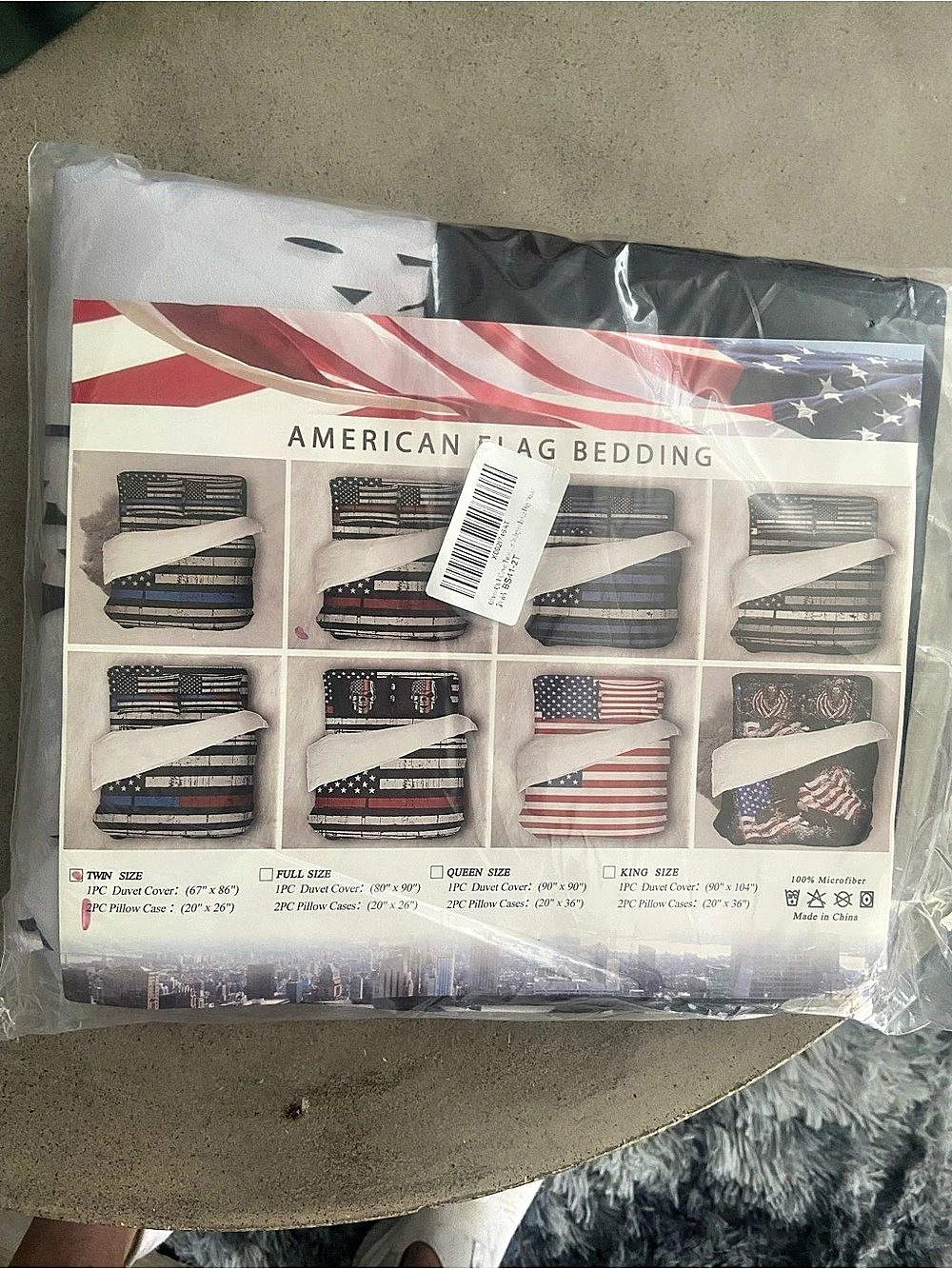 American Flag Bedding Duvet Cover Set
